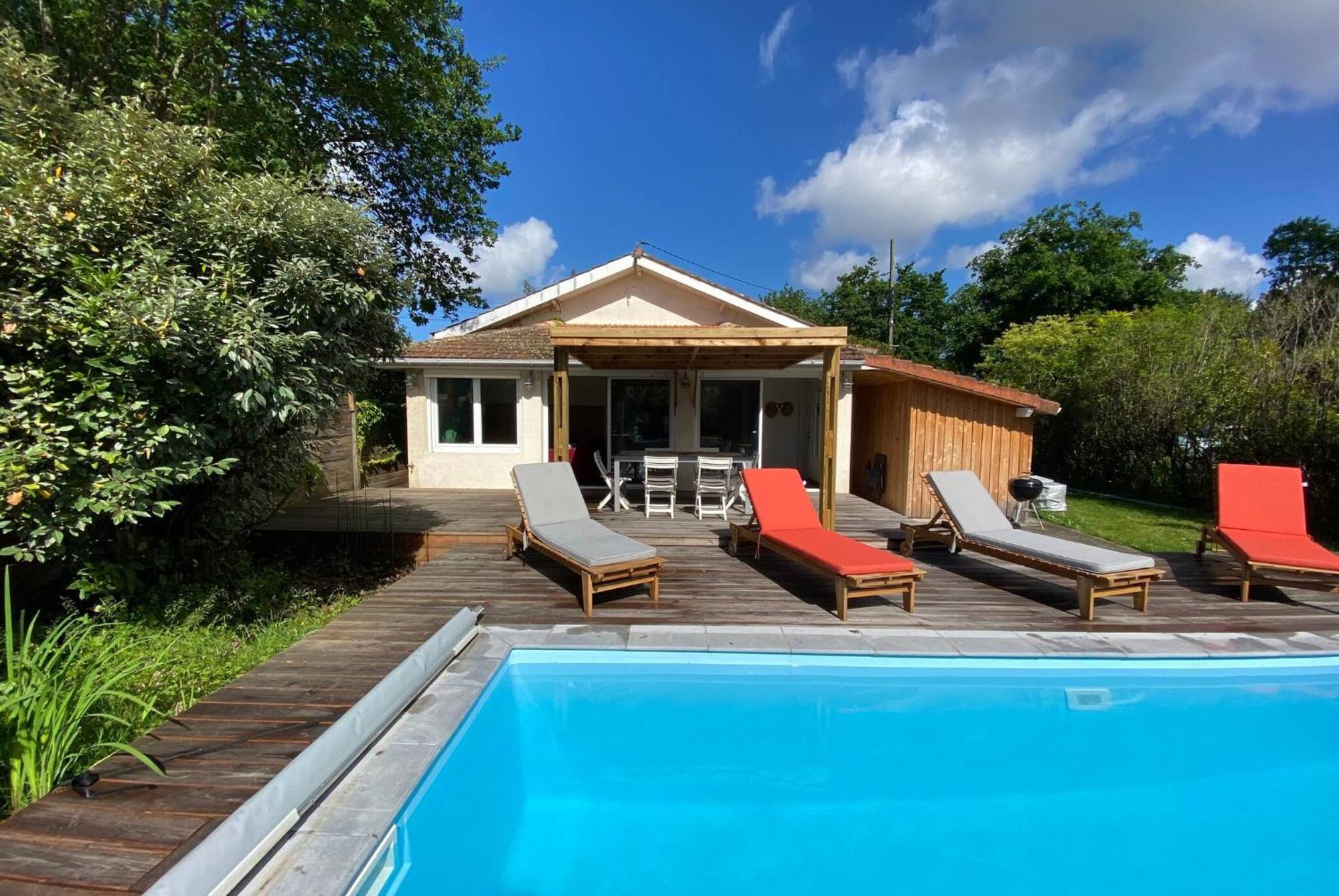 Maison Des Lauriers A Andernos Bagian luar foto