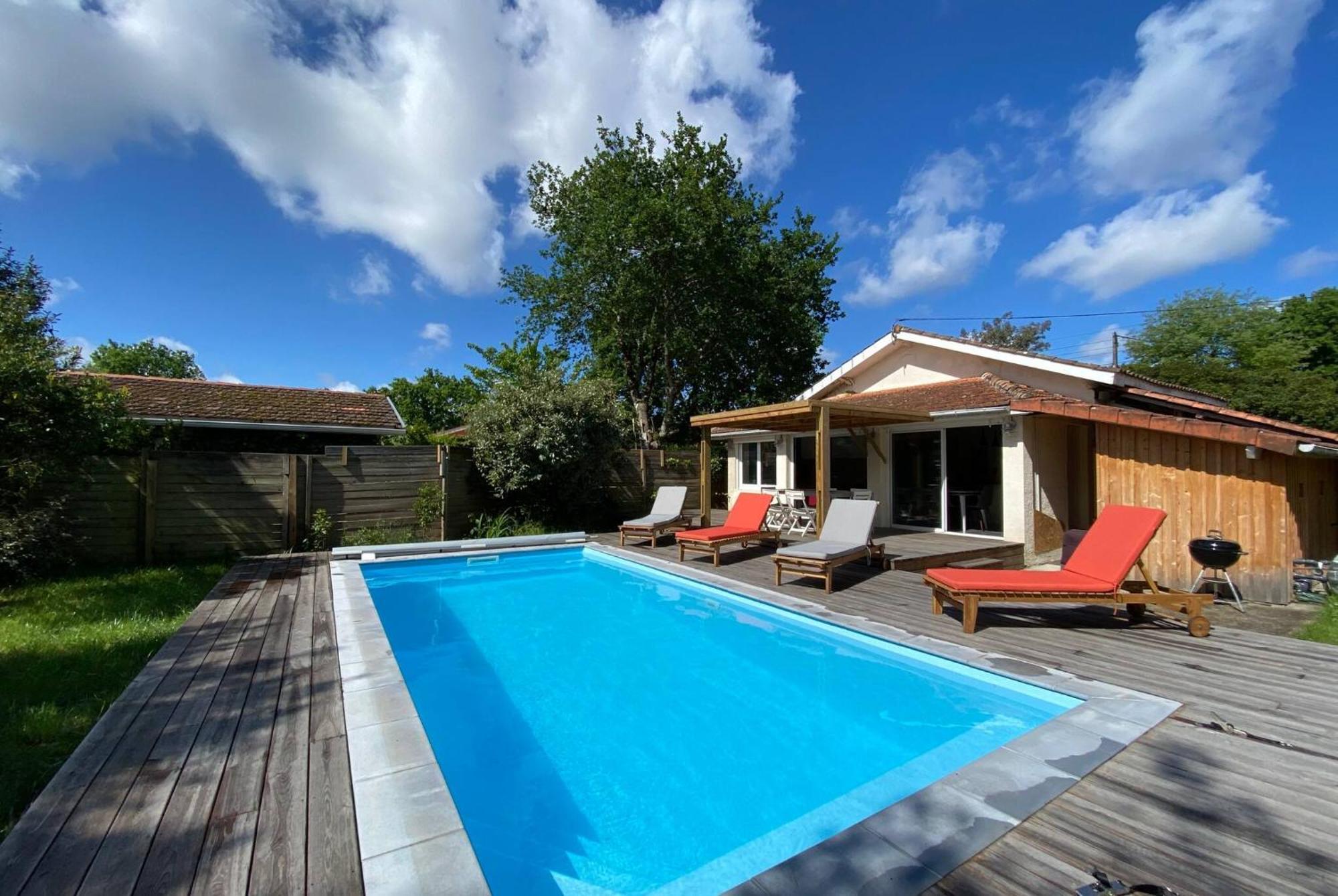 Maison Des Lauriers A Andernos Bagian luar foto